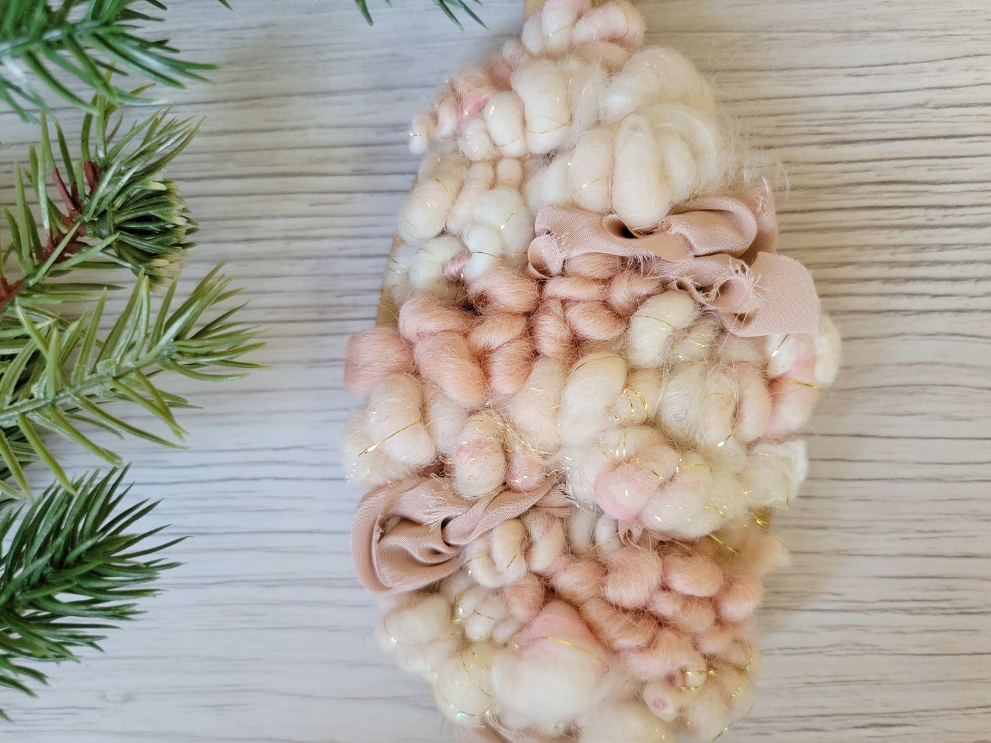 Blush Woven Ornament