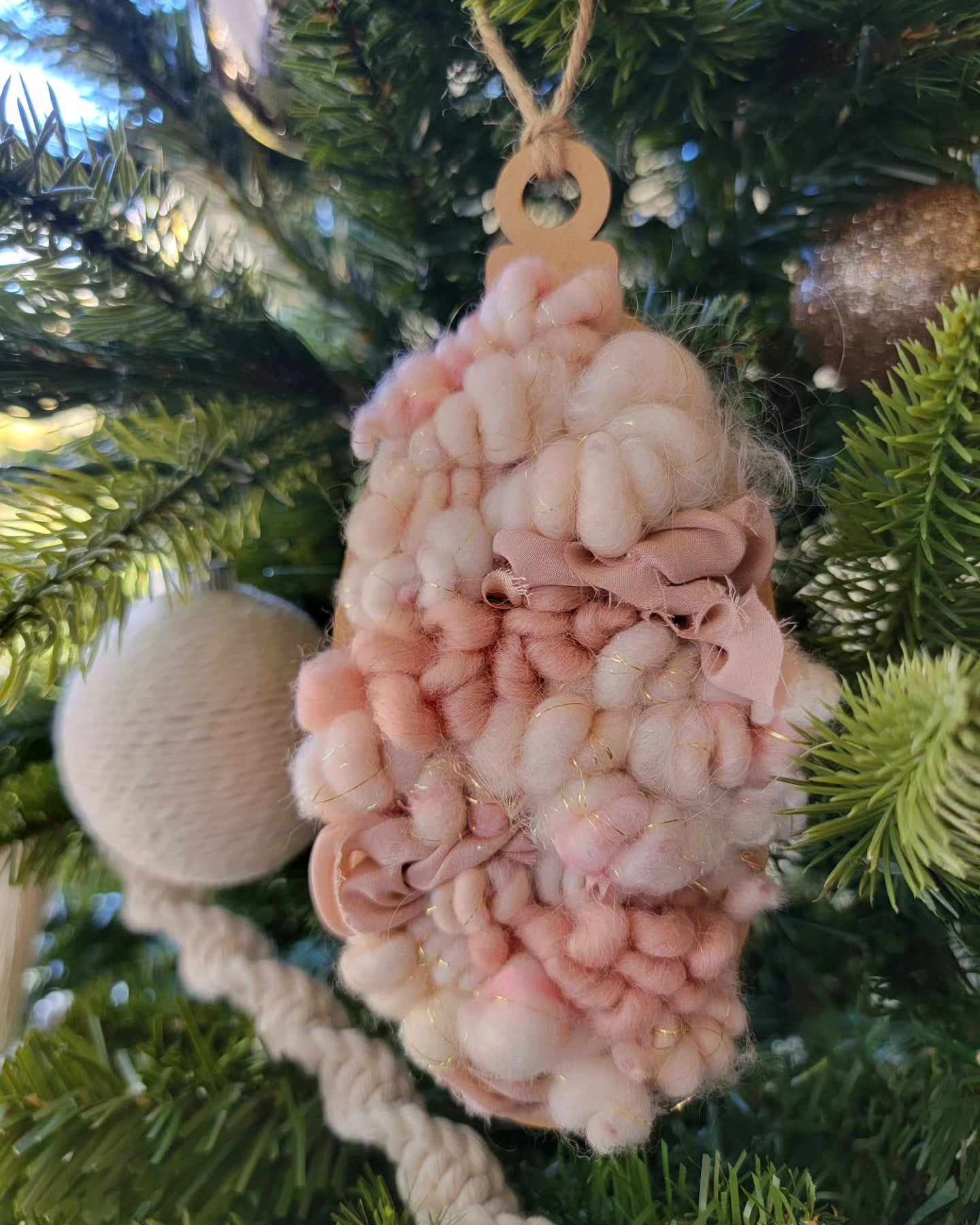 Blush Woven Ornament