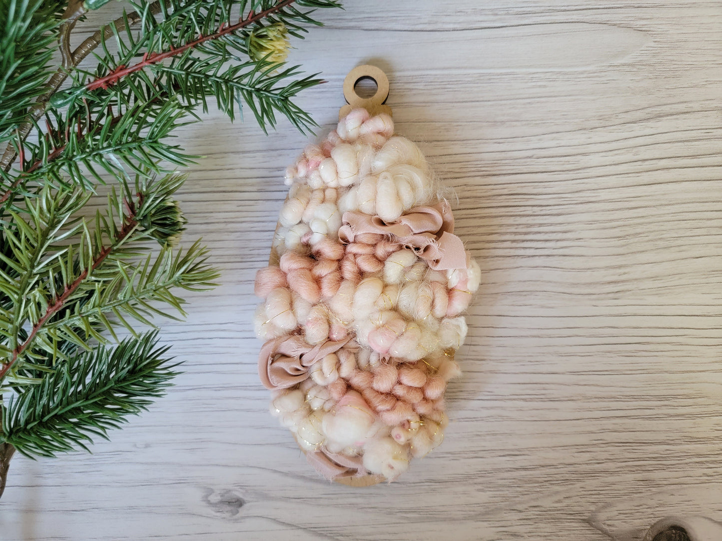 Blush Woven Ornament