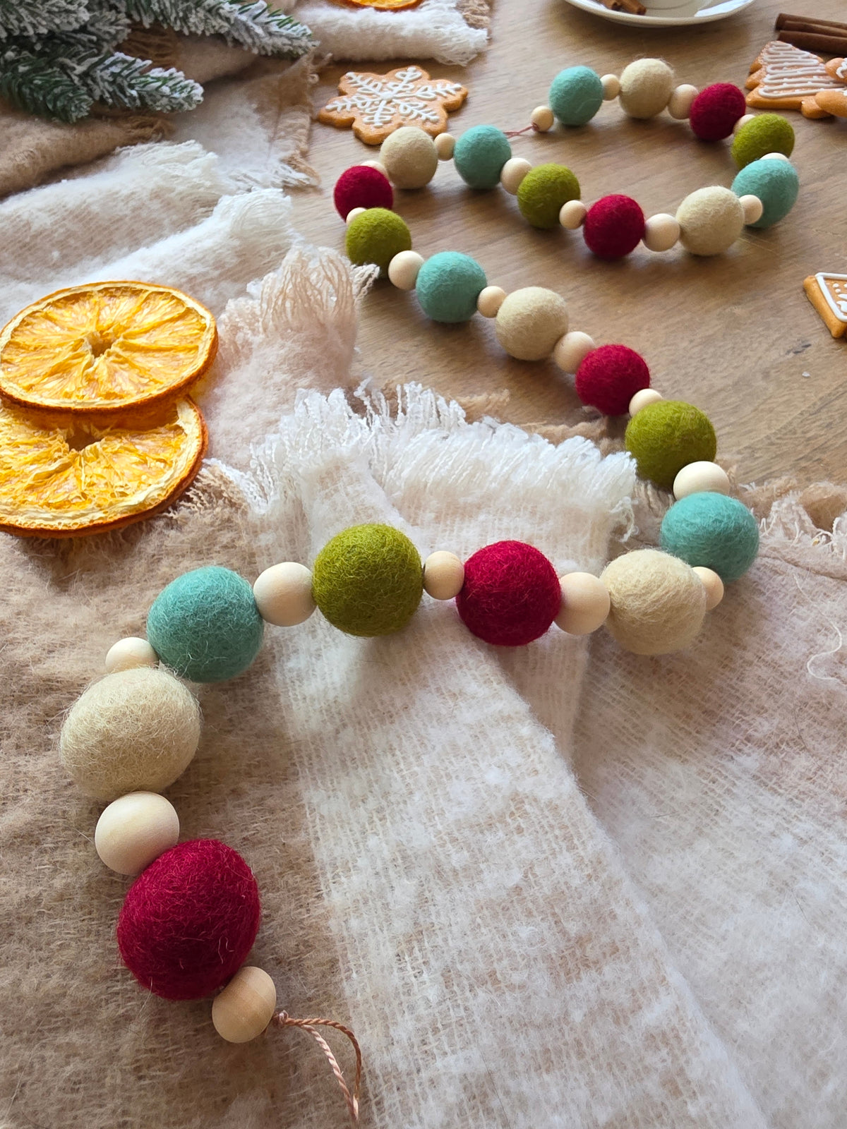 Pom Pom Garland - bright