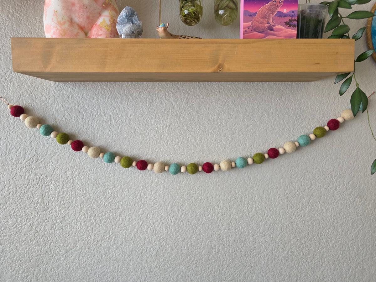 Pom Pom Garland - bright